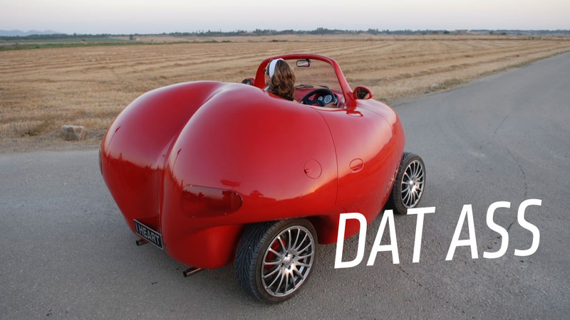 Illustration for article titled This Seems To Be The Only Heart-Shaped Car In Existence